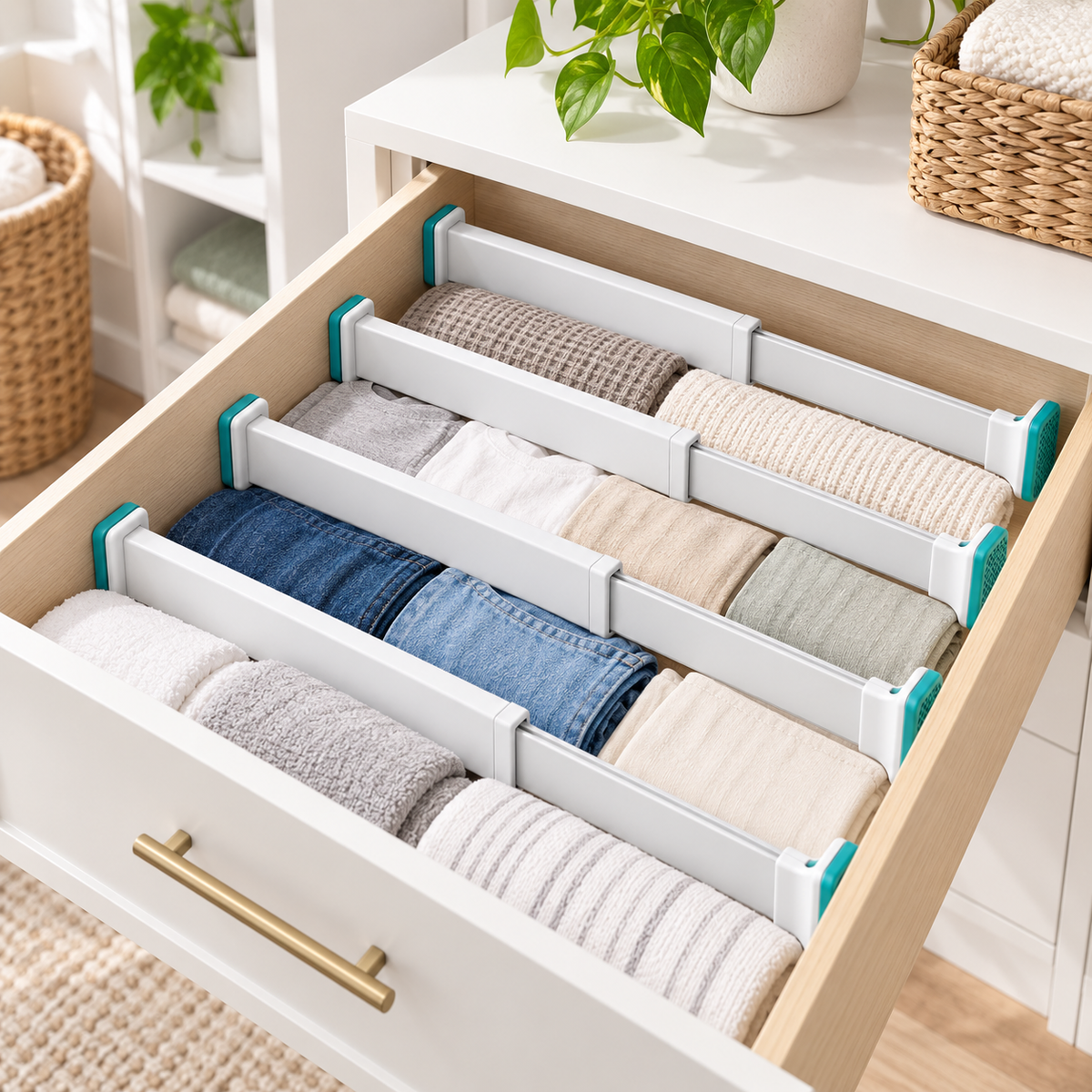 Adjustable Drawer Divider Set — lifestyle