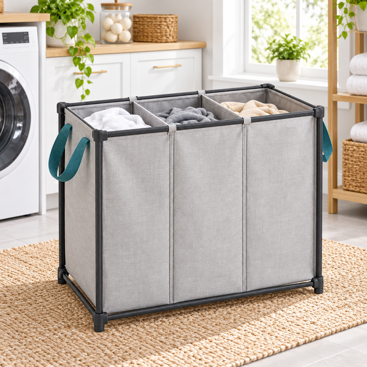 Folding Laundry Sorting Bag — lifestyle