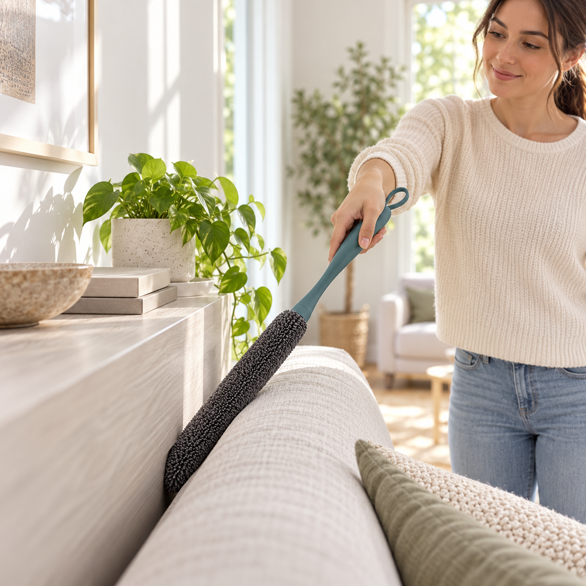 Narrow Gap Dusting Brush — lifestyle