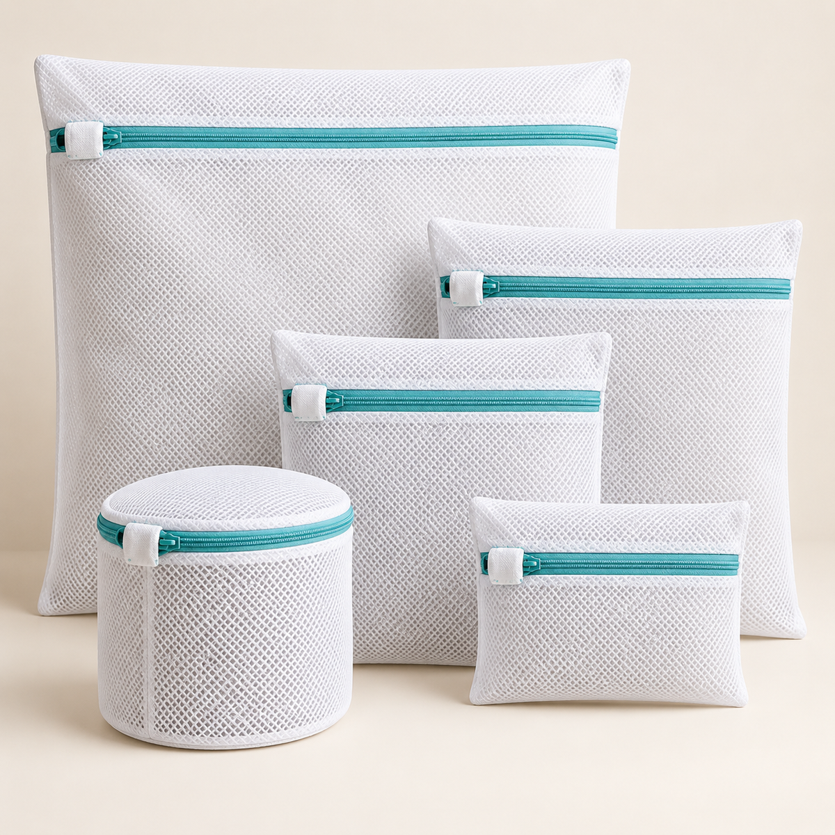 Zippered Laundry Mesh Bag Set — hero