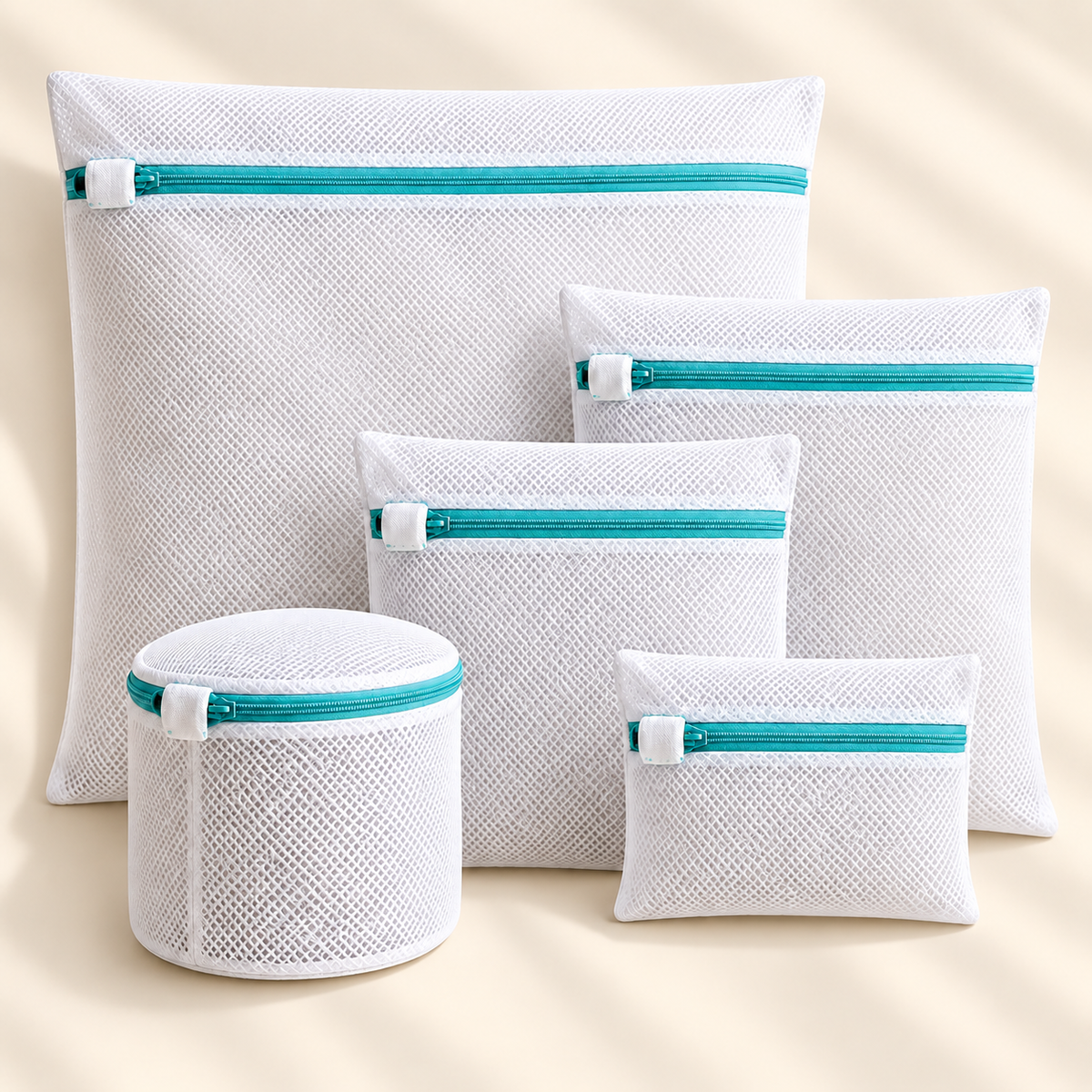 Zippered Laundry Mesh Bag Set — feature