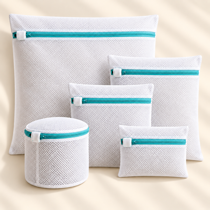 Zippered Laundry Mesh Bag Set — feature
